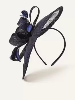 Accessorize Penelope Sin Bow Band, Navy, Women