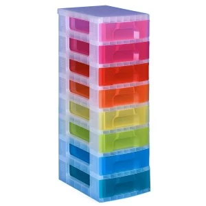 Really Useful 8x7L Rainbow Storage Drawer Tower