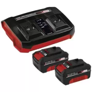Einhell Power X-Change PXC-Starter-Kit 2x 4,0Ah & Twincharger Kit 4512112 Tool battery and charger 18 V 4.0 Ah Li-ion