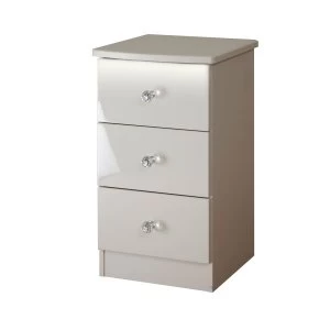Zodian Ready Assembled 3-Drawer Chest - Grey