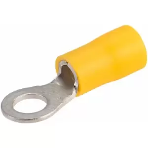 Yellow 5mm Ring Terminal Pk of 100 - Truconnect