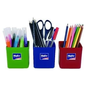 Helix Pencil Pots Assorted Pack of 12 753810