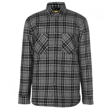 Dunlop Flannel Shirt Mens - Black/Grey