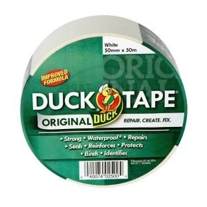 Duck White Cloth tape L50m W50mm