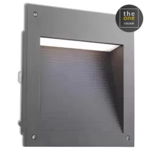 Micenas Outdoor LED Recessed Wall Light Urban Grey 25cm 1862lm 3000K IP65