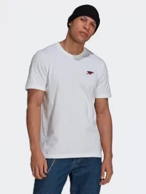 adidas Arsenal Graphic T-Shirt, White, Size 2XL, Men