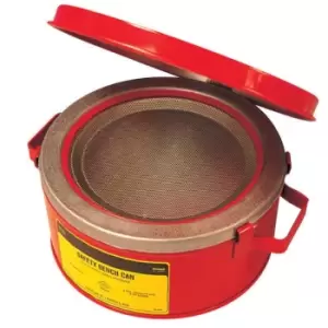 Justrite 2 litre Bench Cans for flammable liquids