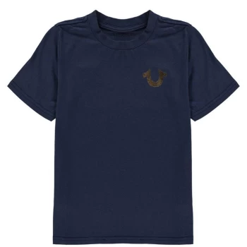True Religion Horseshoe Crew T Shirt - Navy