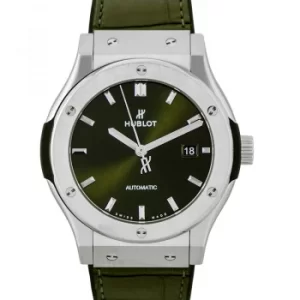Classic Fusion Green Titanium Automatic Green Dial Mens Watch