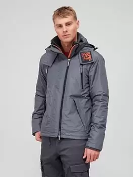 Superdry Mountain Windcheater, Charcoal, Size L, Men