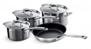 Le Creuset 3 Ply Stainless Steel 4 Piece Pan Set