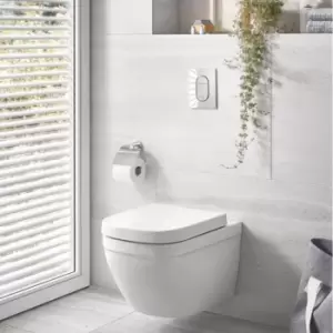 Wall Hung Toilet with Soft Close Seat Frame and Cistern - Grohe Solido Euro