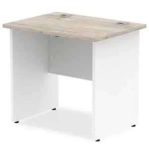 Trexus Slim Rectangular Desk Panel End Leg 800x600mm Grey Oak Ref