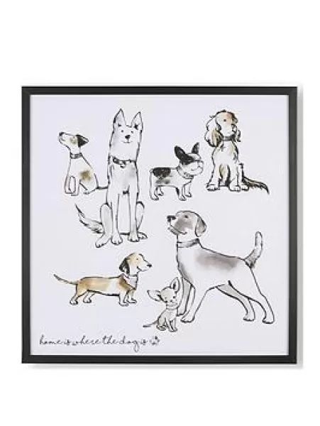 Art For The Home Home Is Where The Dog Is Framed Print