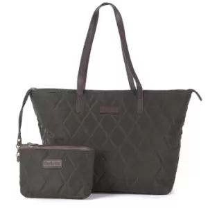 Barbour Womens Witford Quilted Tote Olive One