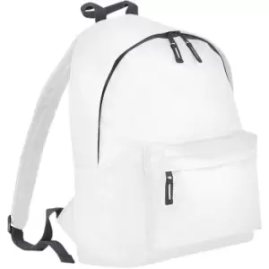 Bagbase Junior Fashion Backpack / Rucksack (14 Litres) (Pack of 2) (One Size) (White/Graphite) - White/Graphite