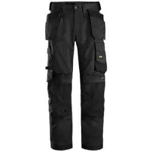 Snickers 6251 Allround Work Stretch Loose Fit Trousers Holster Pockets Black 35" 32"