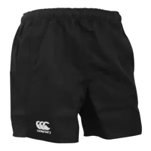 Canterbury Mens Advantage Elasticated Sports Shorts (L) (Black)