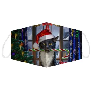 Christmas Lisa Parker Krampuss Cat Face Covering - Large