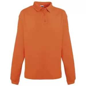 Russell Europe Mens Heavy Duty Collar Sweatshirt (S) (Orange)