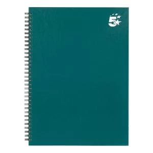 Office Twinbound Hardback A4 140Pg Teal Ref 943474 Pack 5 943474