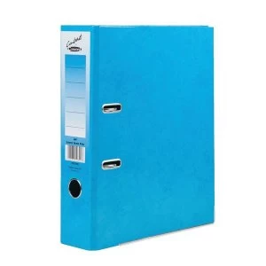 Concord A4 Contrast Lever Arch File Laminated Capacity 80mm Sky Blue Pack 10