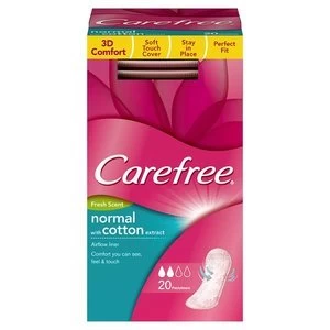 Carefree Fresh Breathable Pantyliners 20 Pack