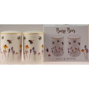 Busy Bees Design Fine China Salt & Pepper Pots By Lesser & Pavey