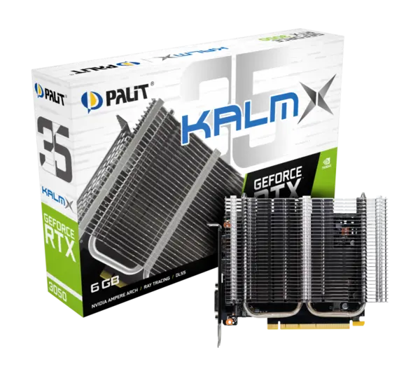Palit GeForce RTX 3050 KalmX 6GB GDDR6 Graphics Card - NE63050018JE-1070H