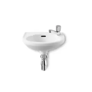 Roca Laura Cloakroom Basin 350 X 225mm 1 Tap Hole Right Hand 325316005