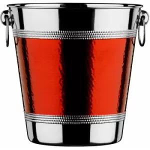 Hammered Red Band Champagne/Wine Bucket - Premier Housewares