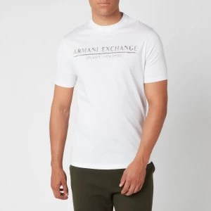 Armani Exchange Straight Logo T-Shirt White Size L Men
