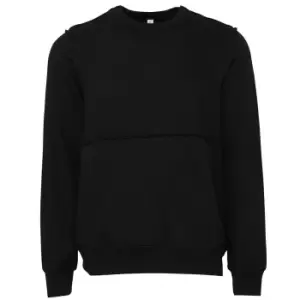 Bella + Canvas Unisex Adult Raw Seam Sweatshirt (XL) (Black)