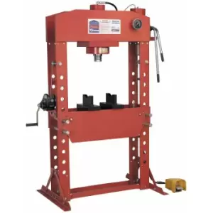 Sealey YK759FAH Air/Hydraulic Press 75tonne Floor Type with Foot Pedal