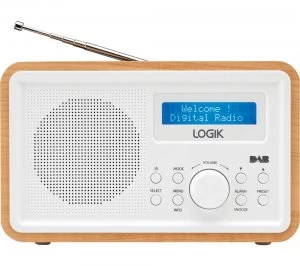 Logik Portable DAB-FM Clock Radio LHDR15