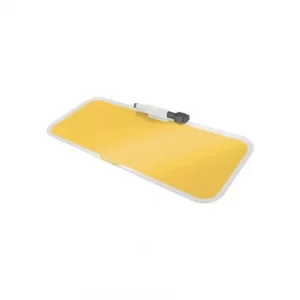 Cosy Glass Desk Notepad Warm Yellow