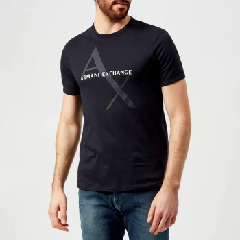 Armani Exchange AX Large Logo T-Shirt Navy Size XL Men