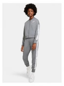Nike Girls Nsw Track Suit Tricot - Grey/White