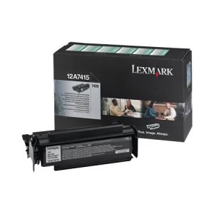 Lexmark 12A7415 Black Laser Toner Ink Cartridge