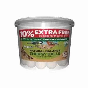 Peckish Natural Balance Energy Balls 50 Tub + 10% Extra Free