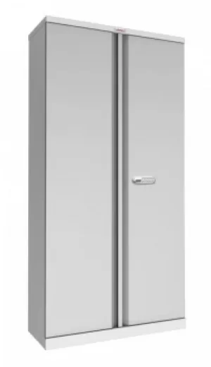SCL Series SCL1891GGE 2 Door 4 Shelf Steel Storage Cupboard in Grey with Electronic Lock