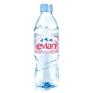 Evian 500ml Natural Mineral Water Bottle