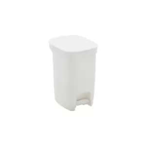 Tramontina - 10l Plastic Pedal Bin, White colour - White