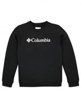 Columbia Boys Park Crew Neck Sweat - Black, Size XS, 7-8 Years