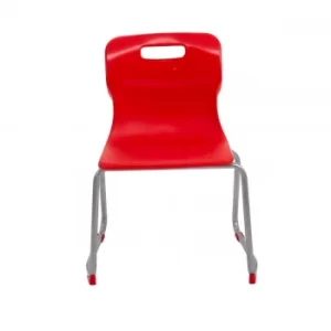 TC Office Titan Skid Base Chair Size 4, Red