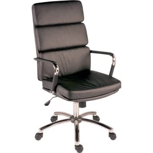 Teknik Deco Faux Leather Executive Office Chair - Black