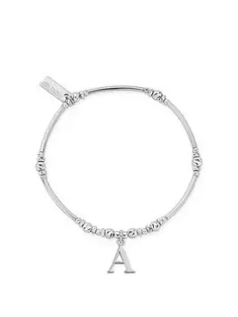 ChloBo Silver Iconic Initial Bracelet, I, Women