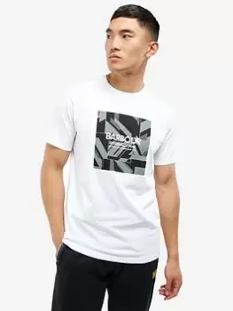 Barbour International Darwen Graphic Logo T-Shirt - White, Size XL, Men