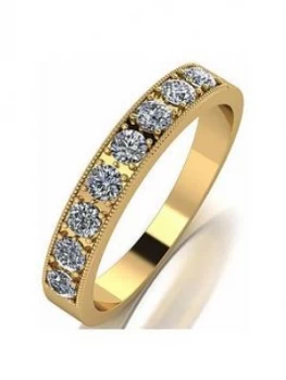 Moissanite 18Ct Gold 0.5Ct Total Eternity Ring