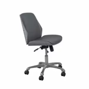 Jual Universal Mid Back Wooden Office Chair, Grey